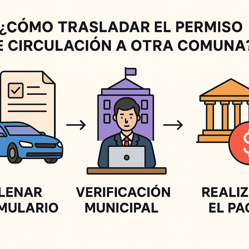  Pasos para trasladar el permiso de circulación a otra comuna en Chile